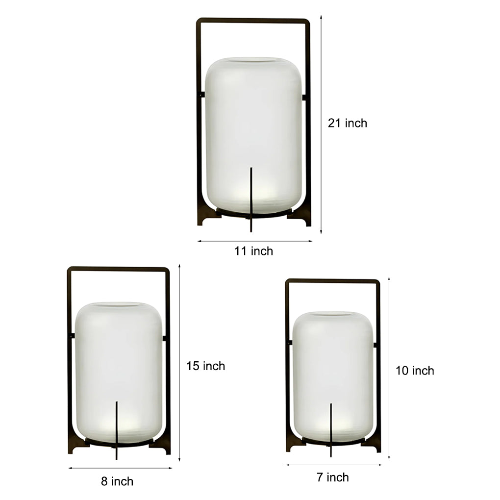 Portable Lantern Shaped Acrylic Waterproof LED Modern Outdoor Lights-Lighom