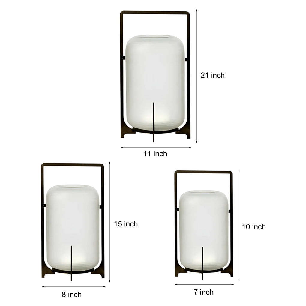 Portable Lantern Shaped Acrylic Waterproof LED Modern Outdoor Lights-Lighom