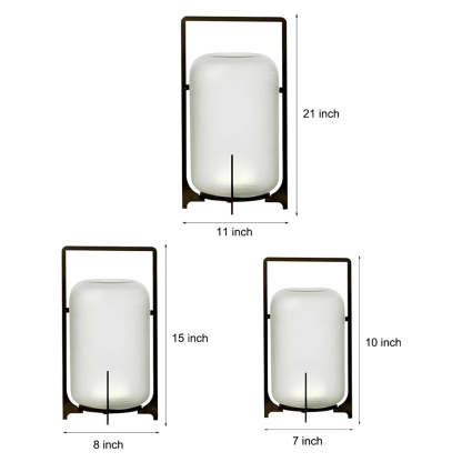 Portable Lantern Shaped Acrylic Waterproof LED Modern Outdoor Lights-Lighom
