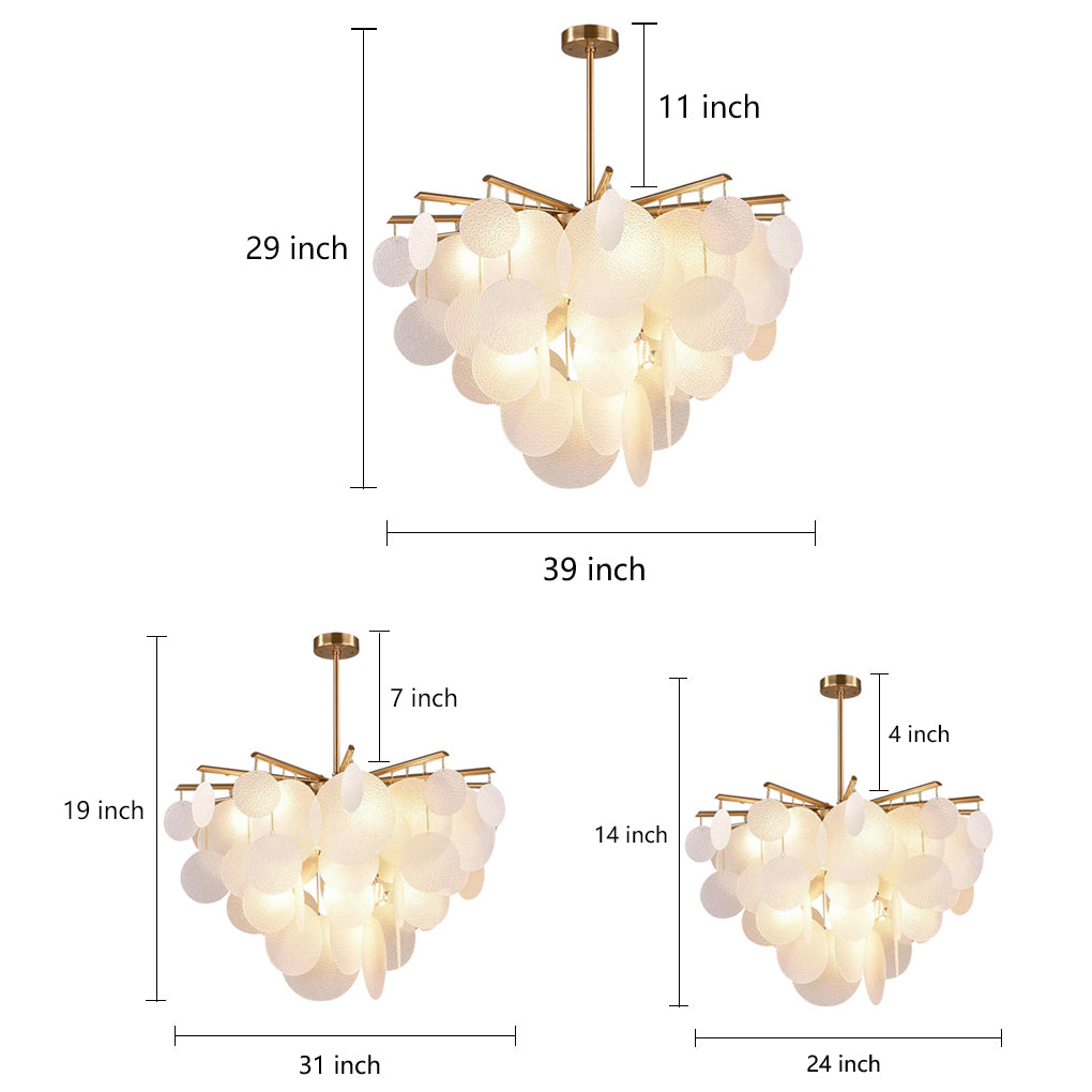 Candyfloss Modern LED Chandelier Light for Living Room with 6 Bulbs-Lighom