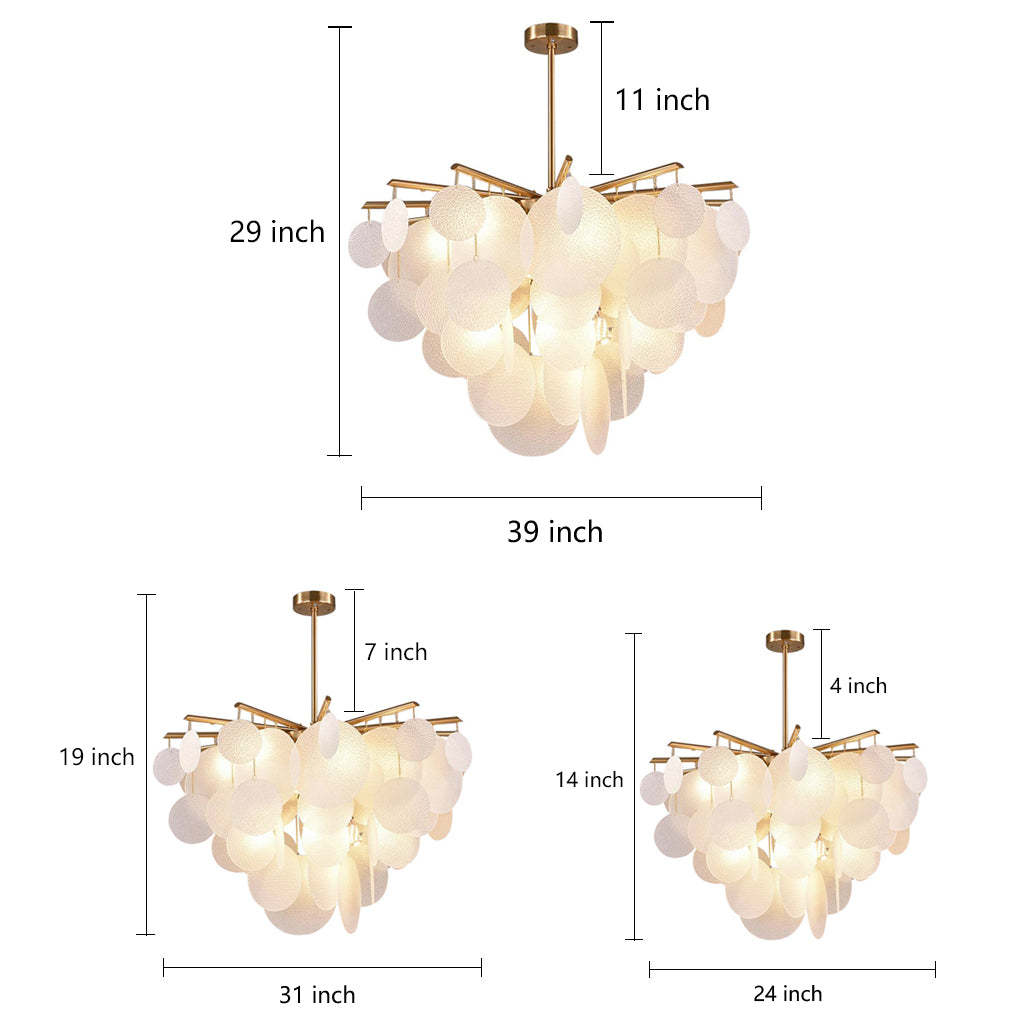 Candyfloss Modern LED Chandelier Light for Living Room with 6 Bulbs-Lighom