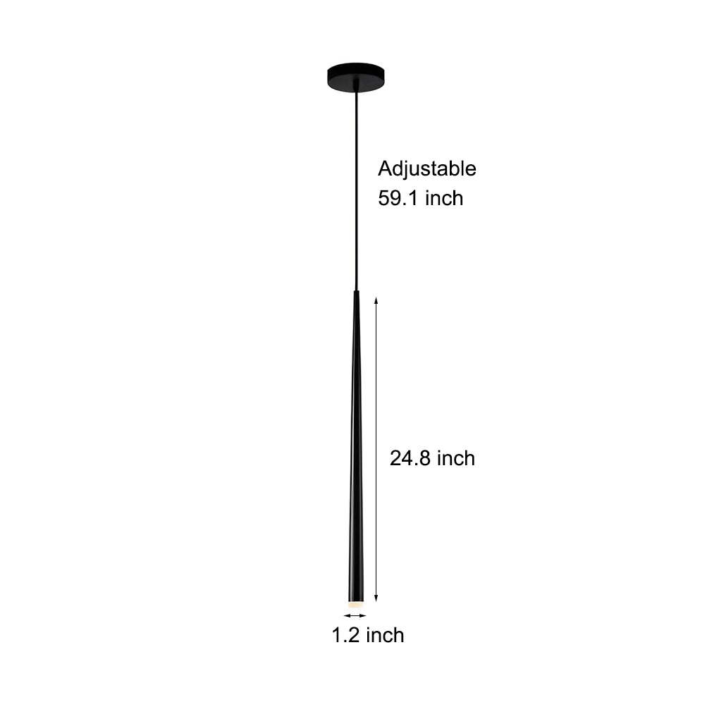 Minimalist Conical Black Nordic Pendant