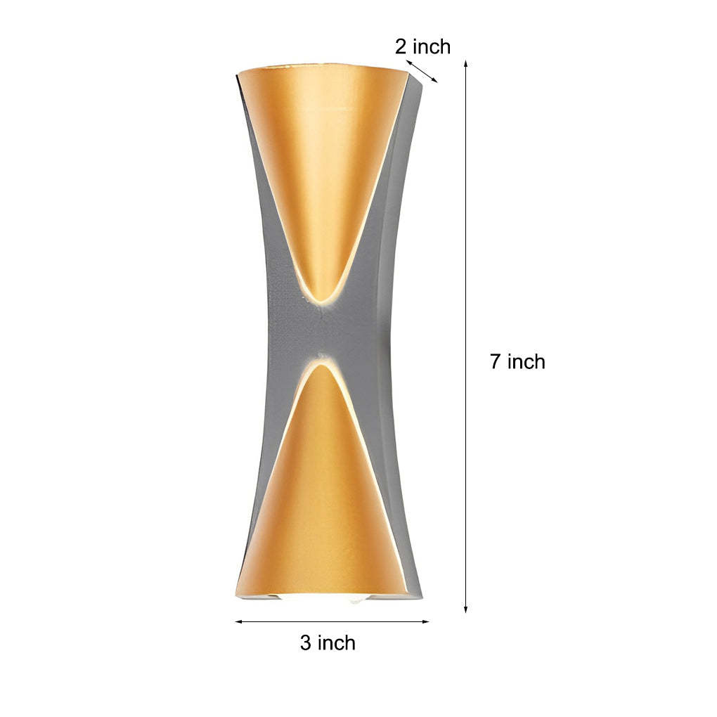 Creative Up and Down Lights LED Waterproof Modern Outdoor Wall Lamp-Lighom