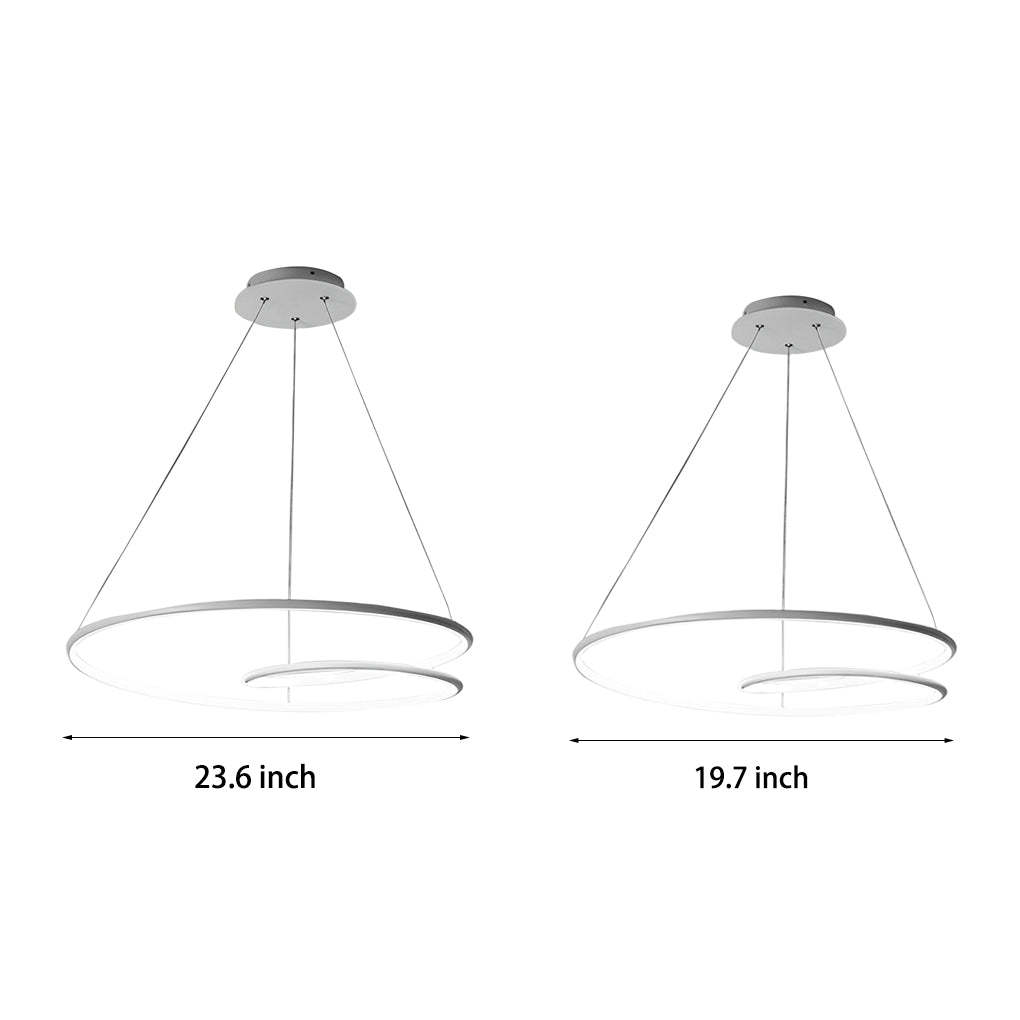 Circle Dimmable LED Nordic Pendant Chandelier