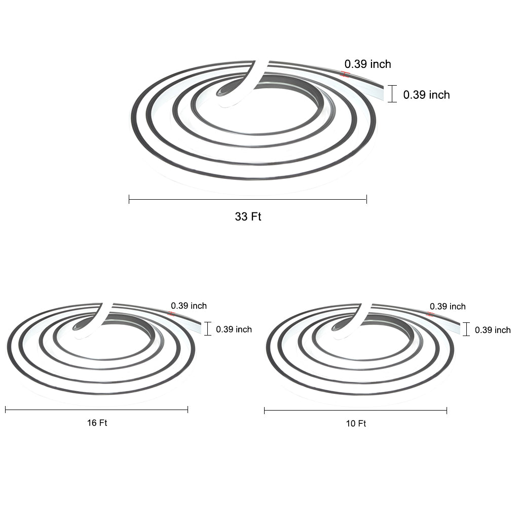 0.39'' Waterproof Recessed LED Under Tread Stair Lighting Modern Flexible Strip Light-Lighom