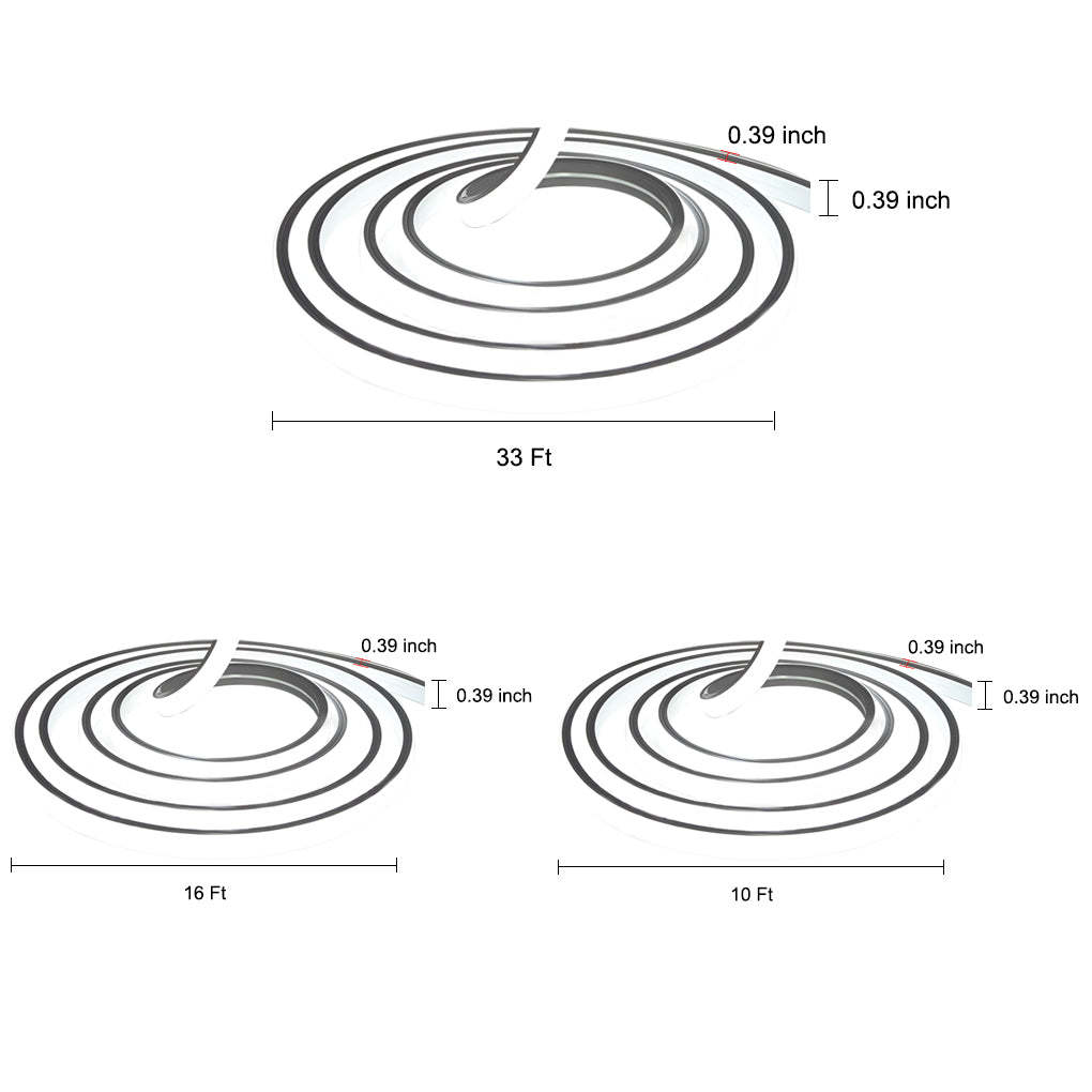 0.39'' Waterproof Recessed LED Under Tread Stair Lighting Modern Flexible Strip Light-Lighom