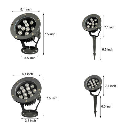 Round Waterproof Modern LED Spotlights Outdoor Tree Spot Lights DC24V-Lighom