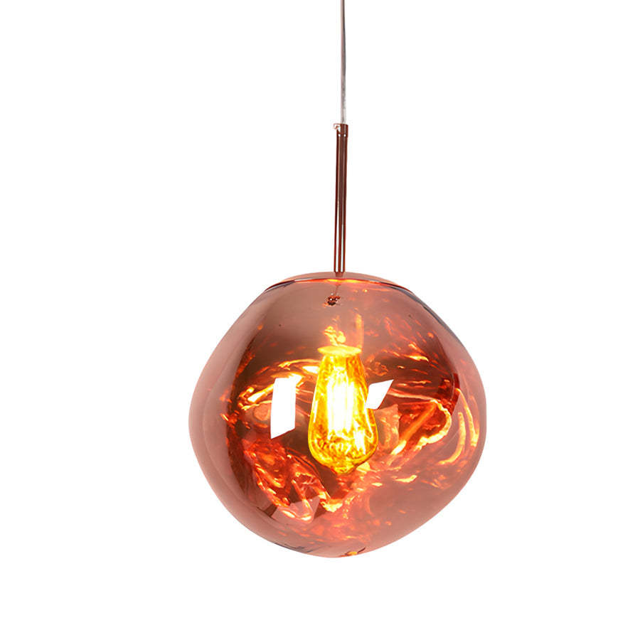 Irregular Lava Glass Ball Post-Modern Pendant Light