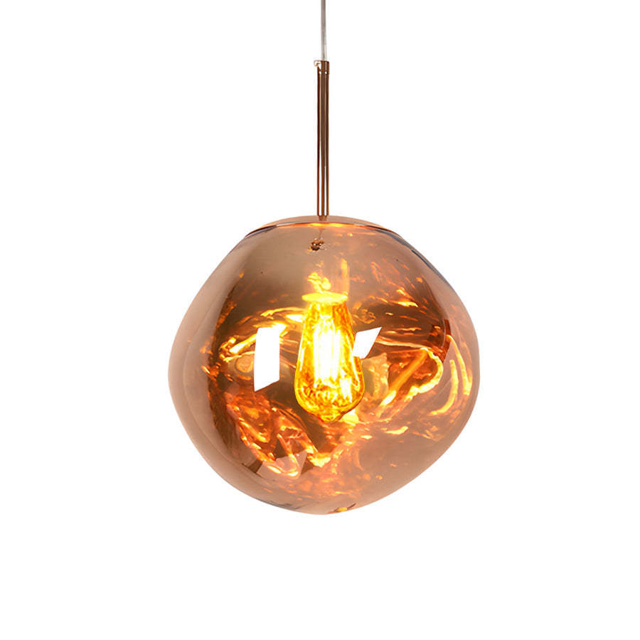 Irregular Lava Glass Ball Post-Modern Pendant Light