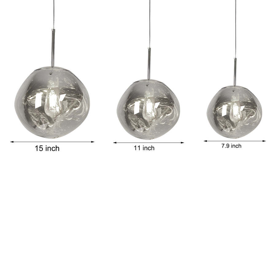 Irregular Lava Glass Ball Post-Modern Pendant Light