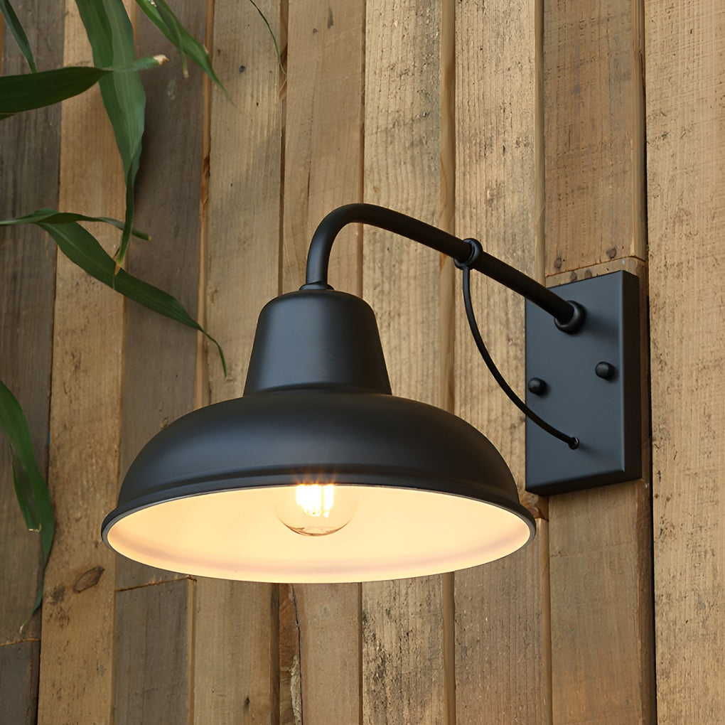 Vintage Trumpet-Shaped LED Retro Outdoor Wall Light