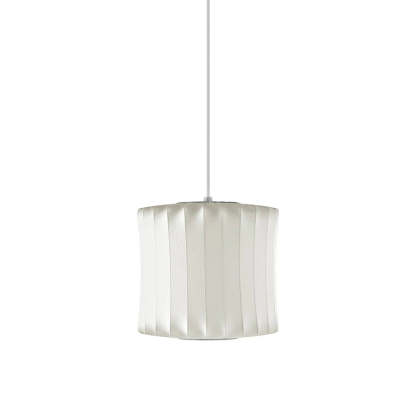 Nordic White Lantern Saucer Pendant Light For Living Room