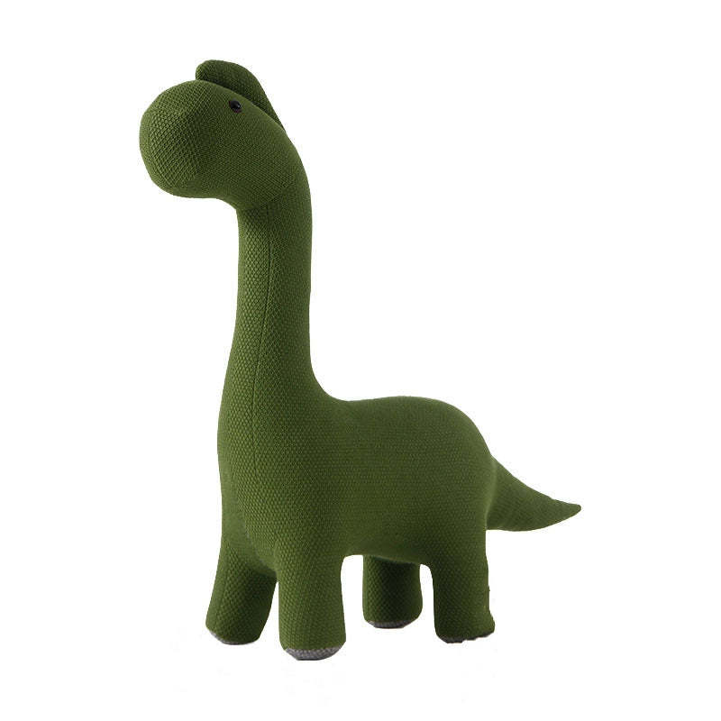 Modern Green Dinosaur-Shaped Knitted Kids Chair — Viridian
