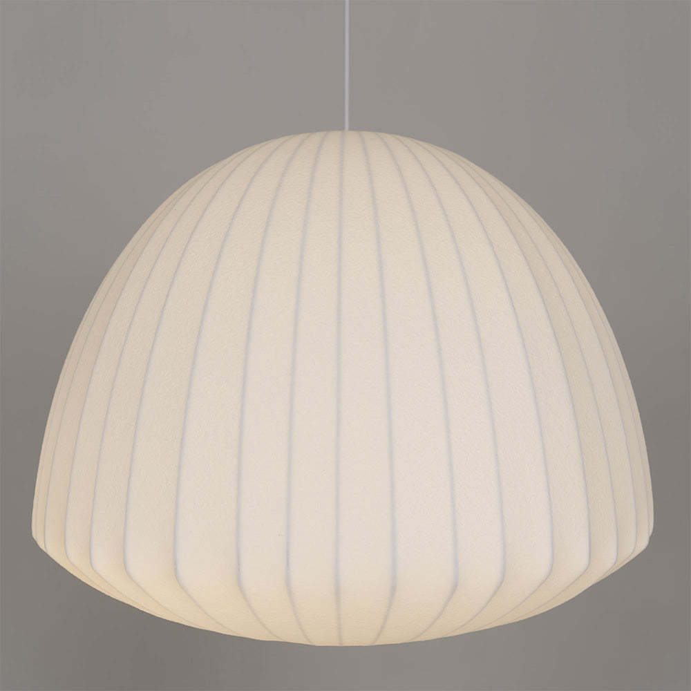 Nordic White Lantern Saucer Pendant Light For Living Room