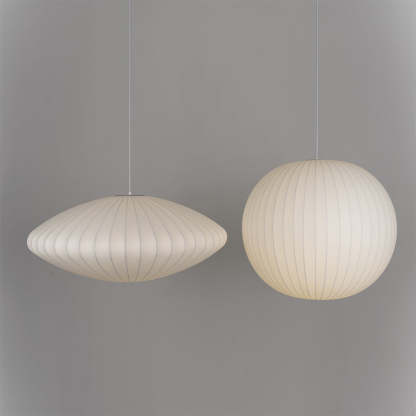 Nordic White Lantern Saucer Pendant Light For Living Room