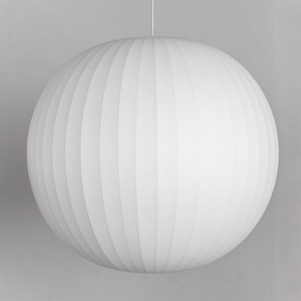 Nordic White Lantern Saucer Pendant Light For Living Room