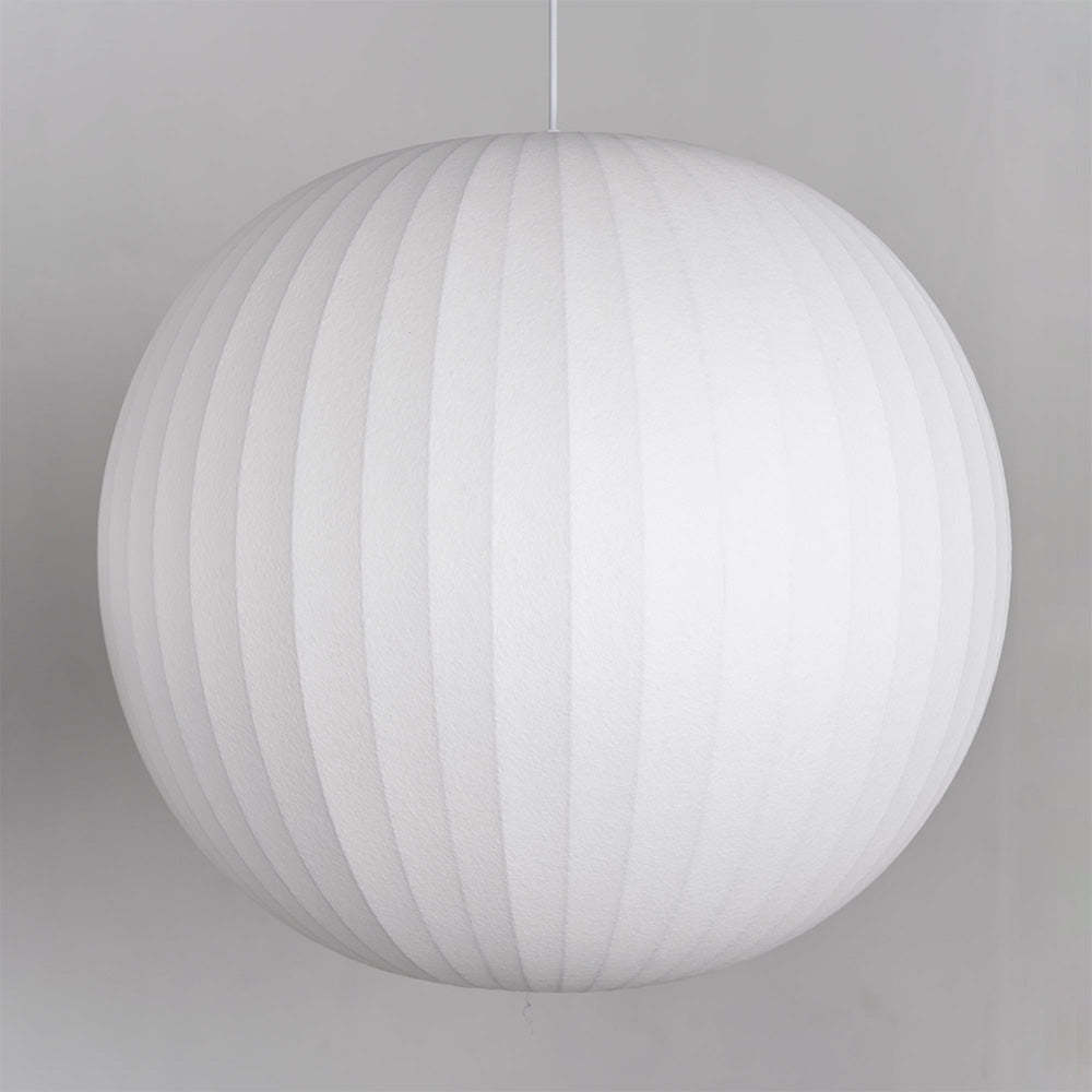 Nordic White Lantern Saucer Pendant Light For Living Room
