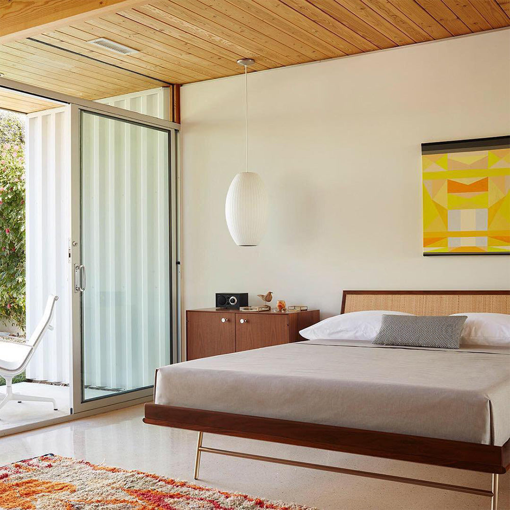 Nordic White Lantern Saucer Pendant Light For Living Room