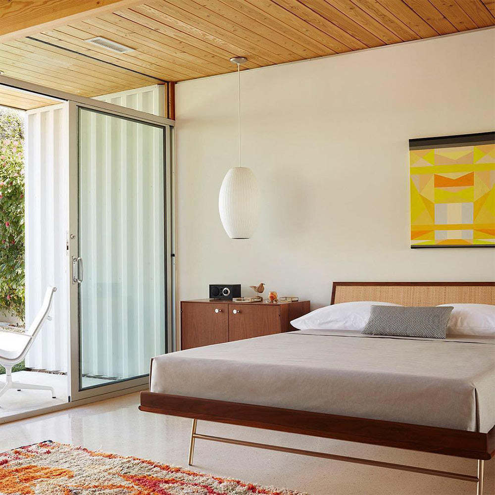 Nordic White Lantern Saucer Pendant Light For Living Room