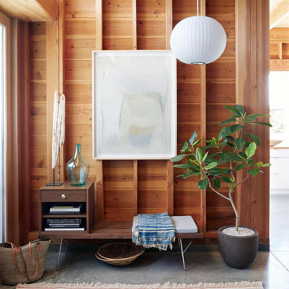 Nordic White Lantern Saucer Pendant Light For Living Room