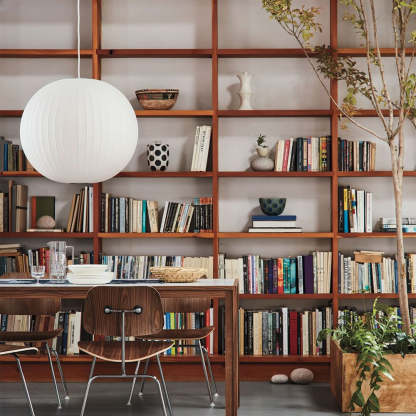 Nordic White Lantern Saucer Pendant Light For Living Room