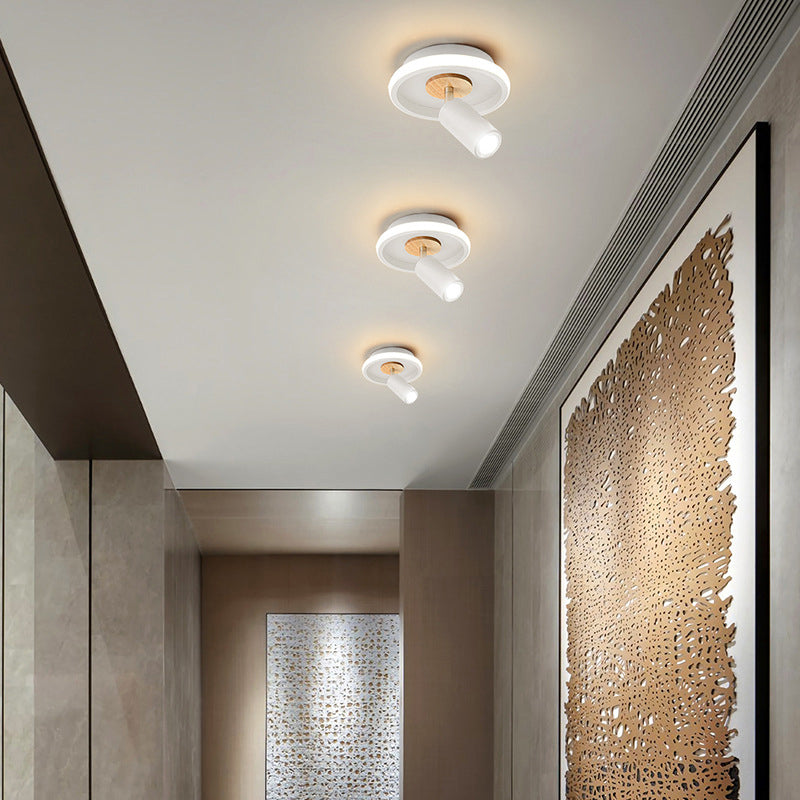 Industrial spotlight barrel white flush mount lighting — 220V-240V (UK/AU