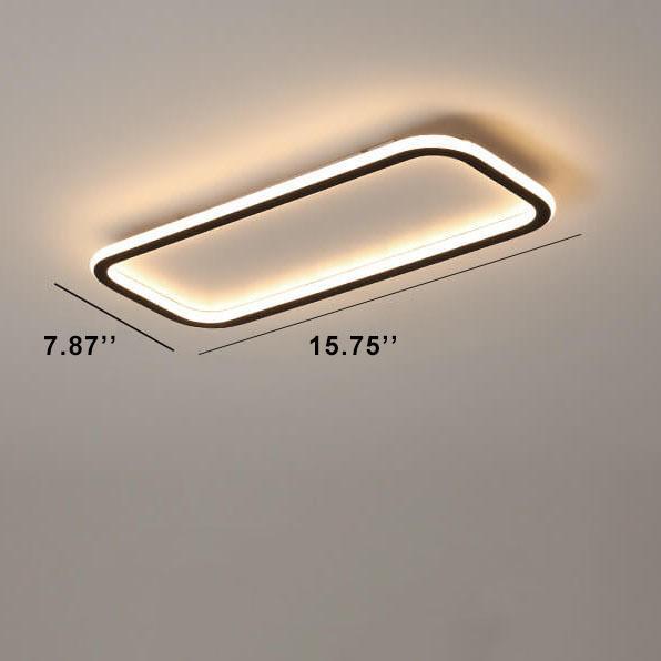Minimalist Linear Acrylic 3-Color LED Flush Ceiling Light