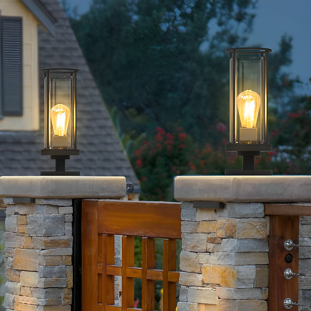 Minimalist Round Waterproof Retro Wall Lamp Outdoor Lawn Lights Path Lights-Lighom