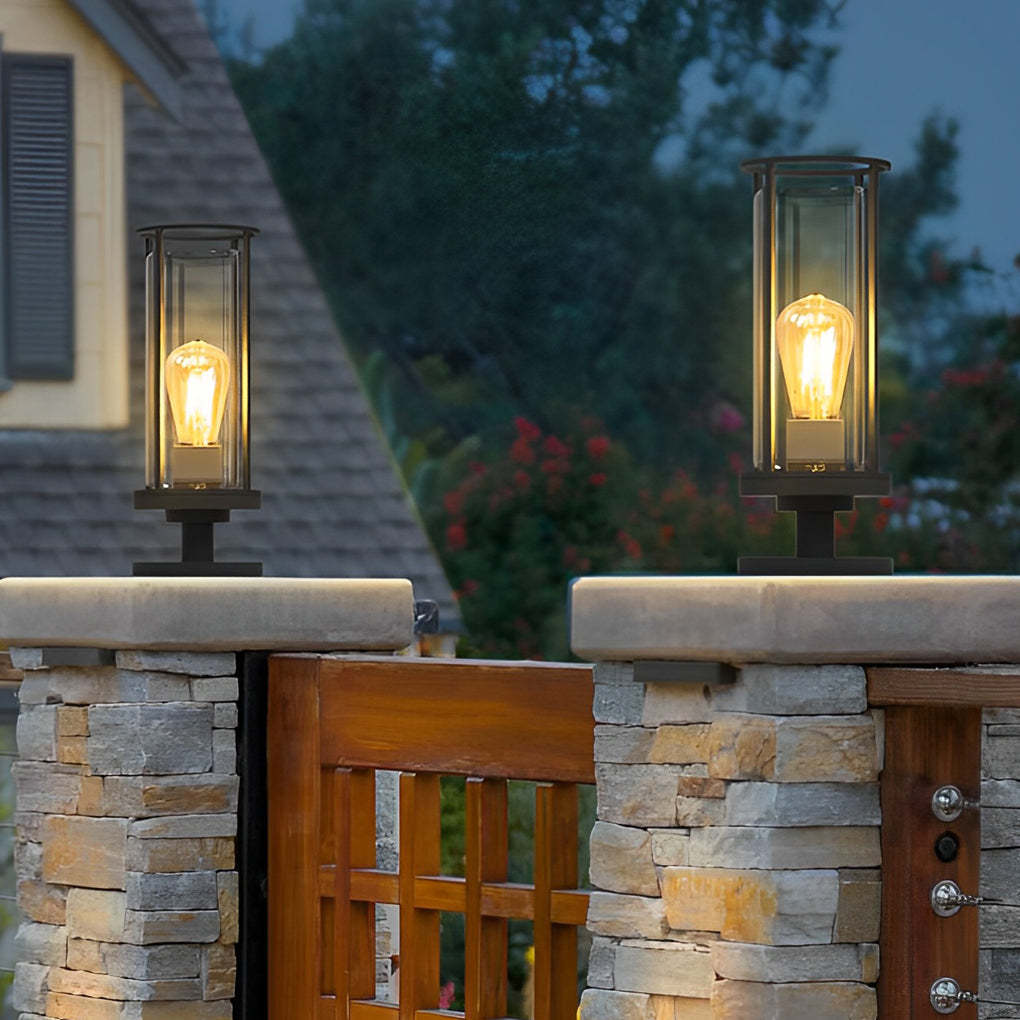 Minimalist Round Waterproof Retro Wall Lamp Outdoor Lawn Lights Path Lights-Lighom