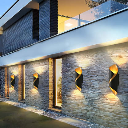 Outdoor LED Up and Down Light Waterproof Modern Wall Sconce Lighting-Lighom