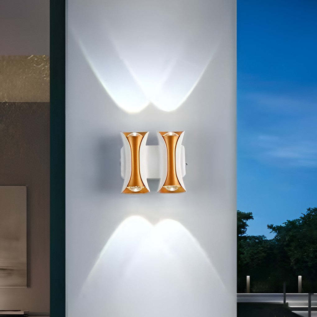 Waterproof Up and Down Lights LED Modern Outdoor Wall Sconce Lighting-Lighom