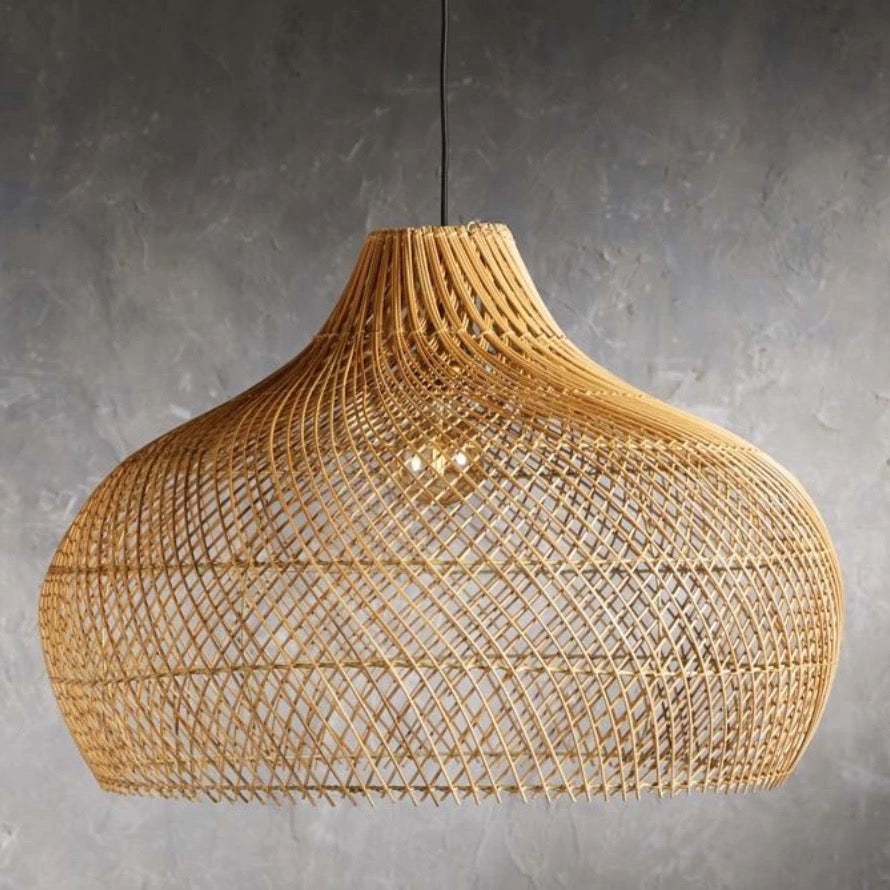 Modern Rattan Handwoven Island Pendant Light