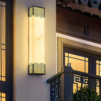 Rectangular Resin LED Waterproof Vintage Outdoor Wall Lights Wall Lamp-Lighom