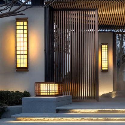 Classic Rectangular T5 Waterproof Vintage Outdoor Wall Lights Fixture-Lighom