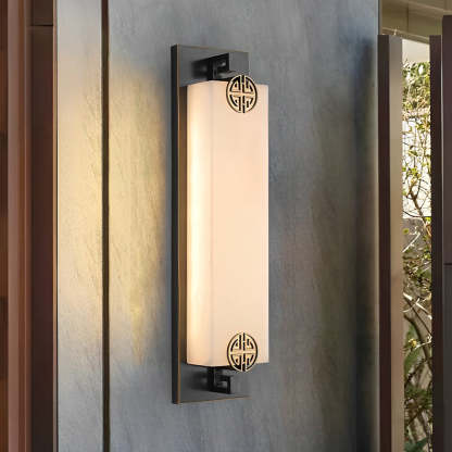 Outdoor Waterproof LED Copper Retro Exterior Wall Lights Sconces Lighting-Lighom