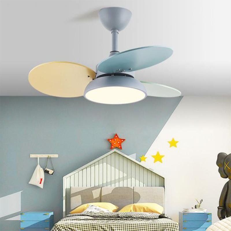 Modern Colorful Kids Pendant Ceiling Fan