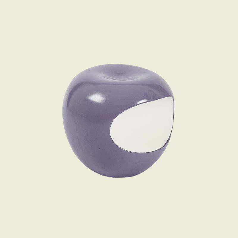 Modern Art Deco Apple Round Resin Chair