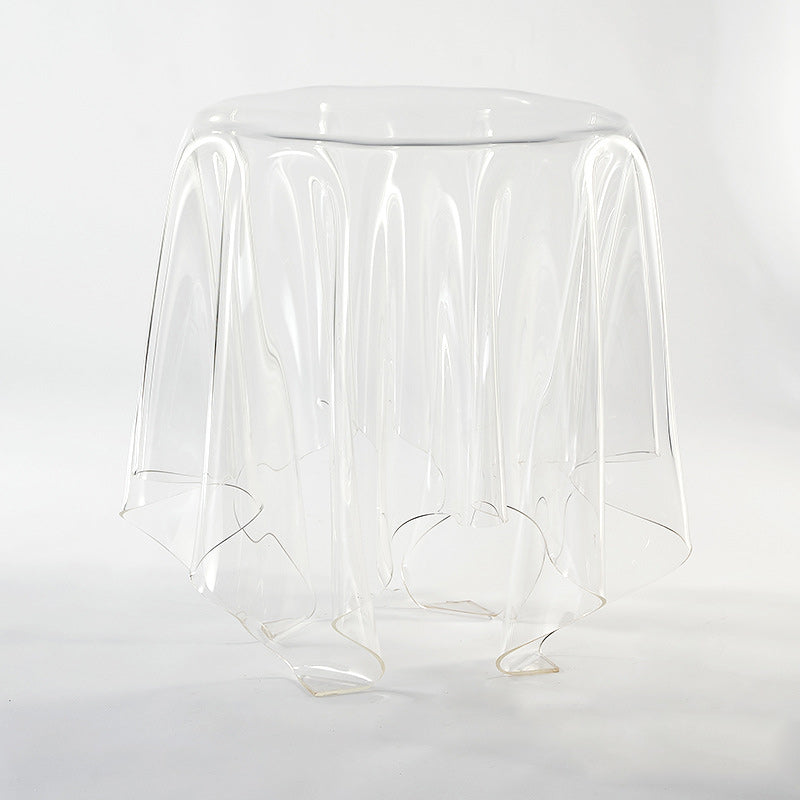 Scandinavian Round Tablecloth Acrylic End Table