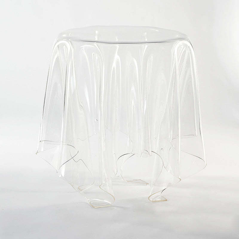 Scandinavian Round Tablecloth Acrylic End Table