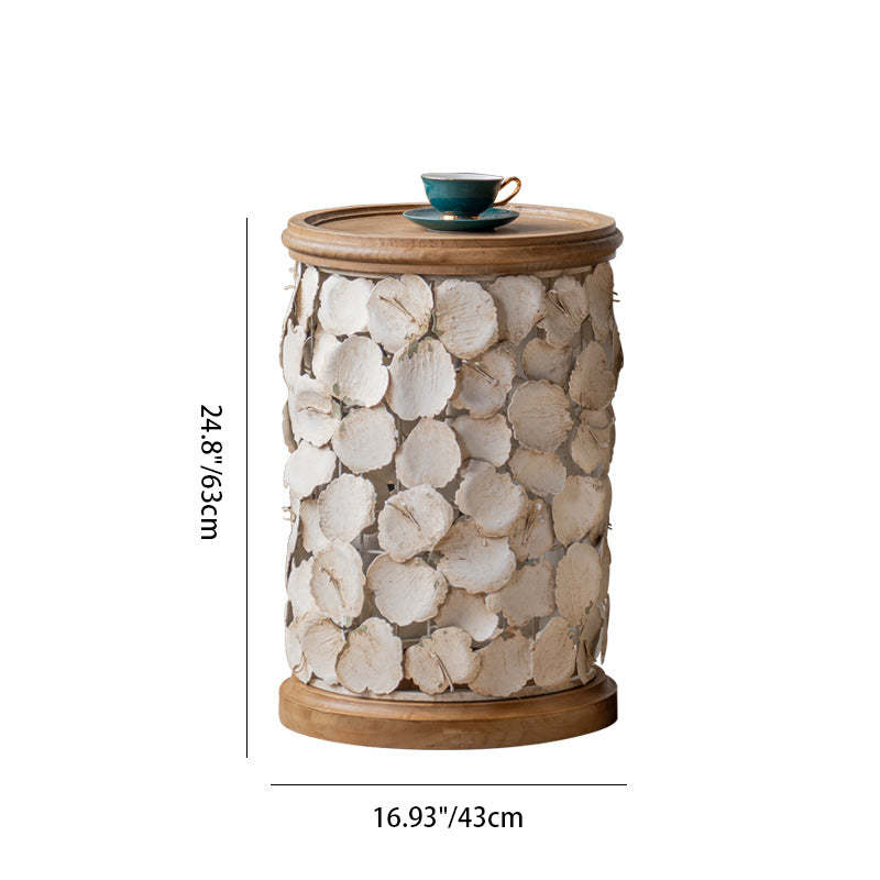 Modern Art Deco Petals Wood Coffee Table