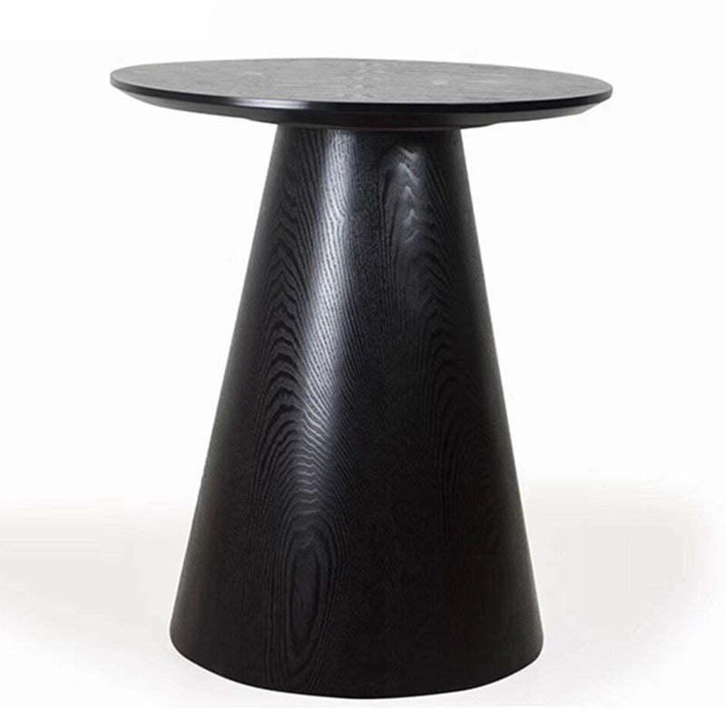 Minimalist Round White Ash Wood Coffee Table