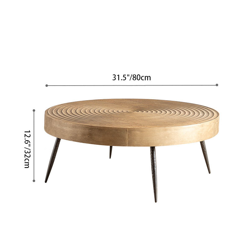 Japanese Round Metal Coffee Table