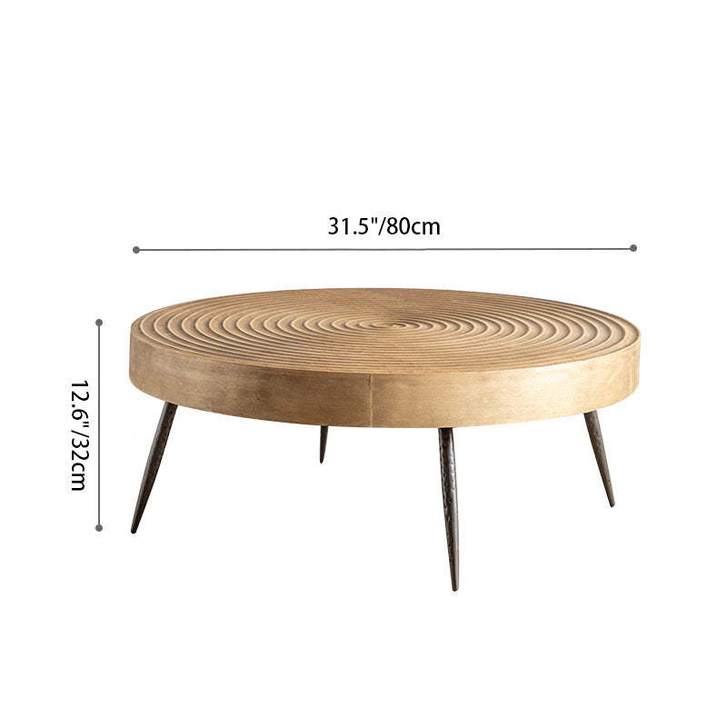 Japanese Round Metal Coffee Table