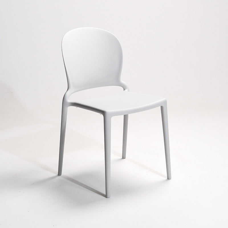 Nordic Curved Armless Dining Chair