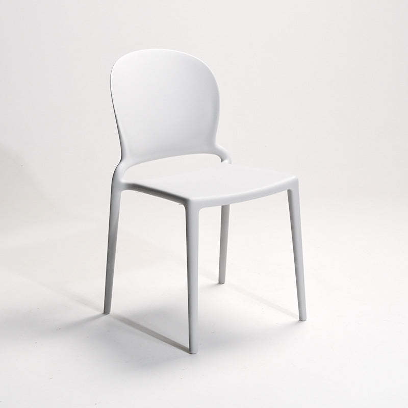 Nordic Curved Armless Dining Chair