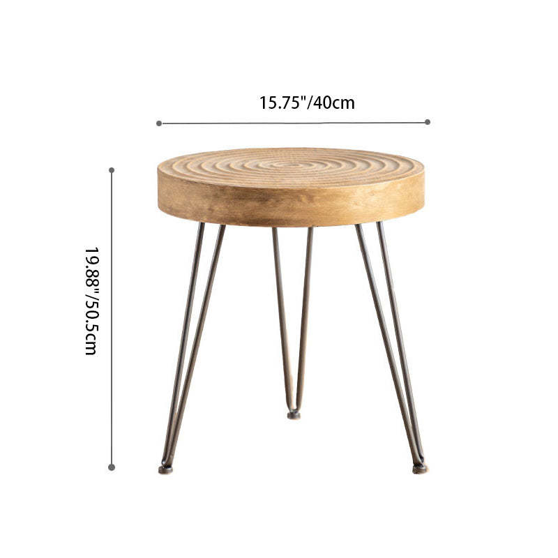 Japanese Round Metal Coffee Table
