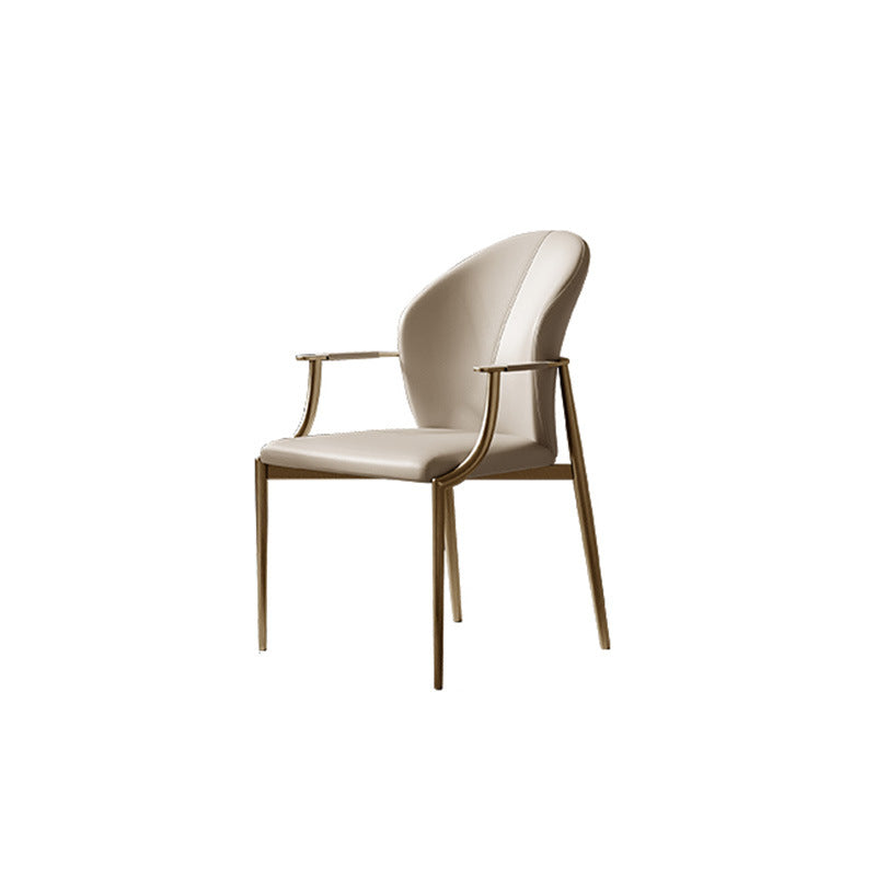 Modern Microfiber Leather Wraparound Dining Chair