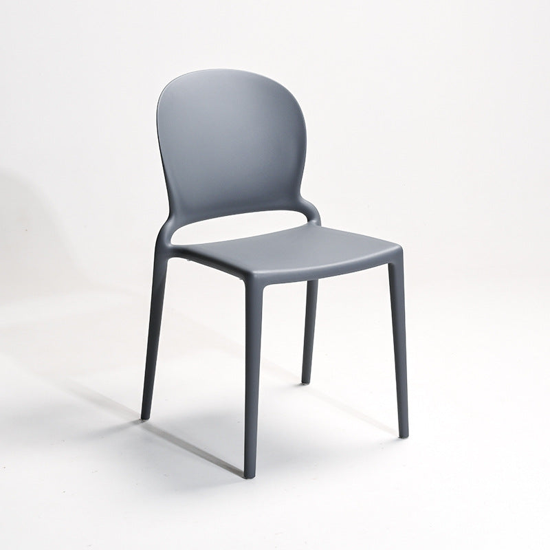Nordic Curved Armless Dining Chair