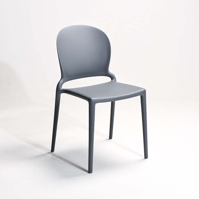 Nordic armless curved gray dining chairs & benches, Lighom