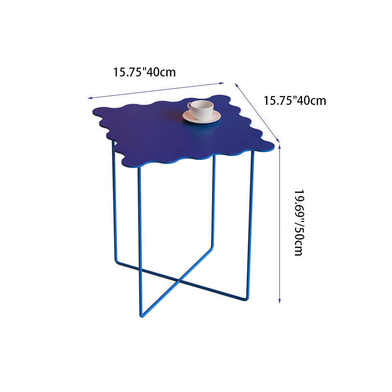 Minimalist Round Iron End Table